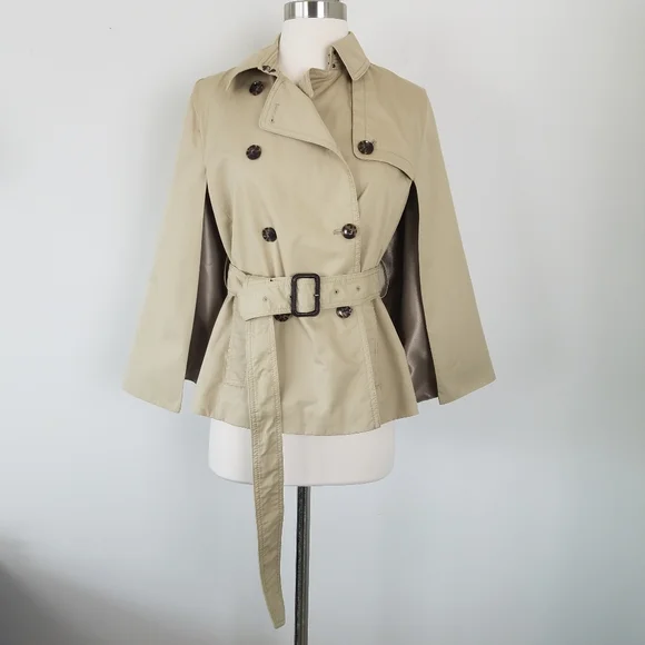 Banana Republic Water Resistant Trench Cape, SP - Picture 3 of 10